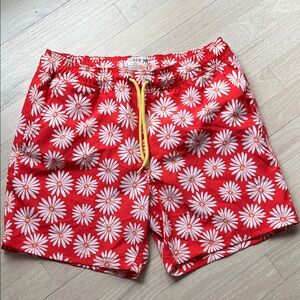 J. Crew Red Swim Trunks